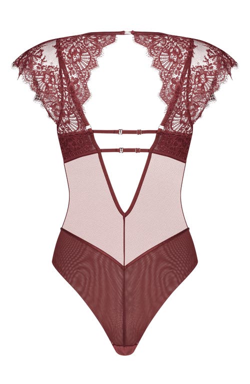HUNKEMOLLER HUNKEMÖLLER ZOE MESH & EYELASH LACE BODYSUIT 