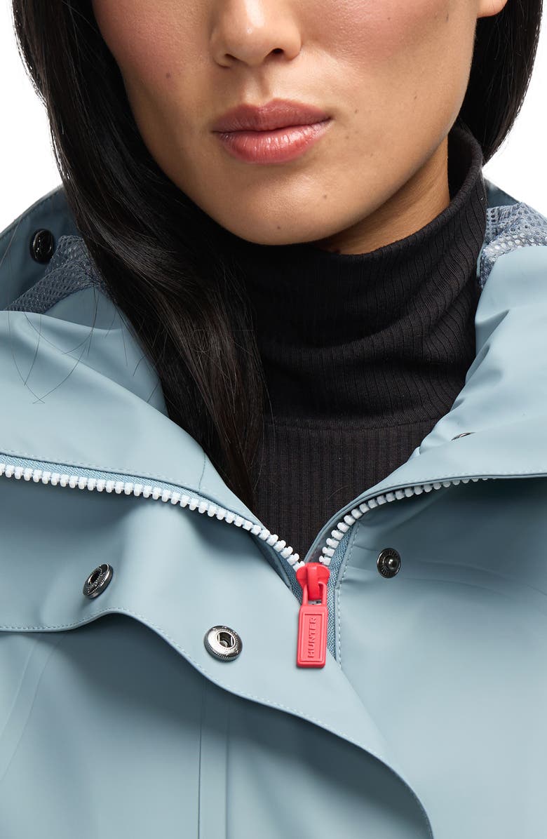 Hunter Acacia Waterproof Rubberized Raincoat, Alternate, color, 