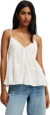 Cotton On Women's Billie Lace Babydoll Cami