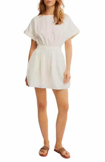 Free People Full Time Fun Cotton Poplin Minidress