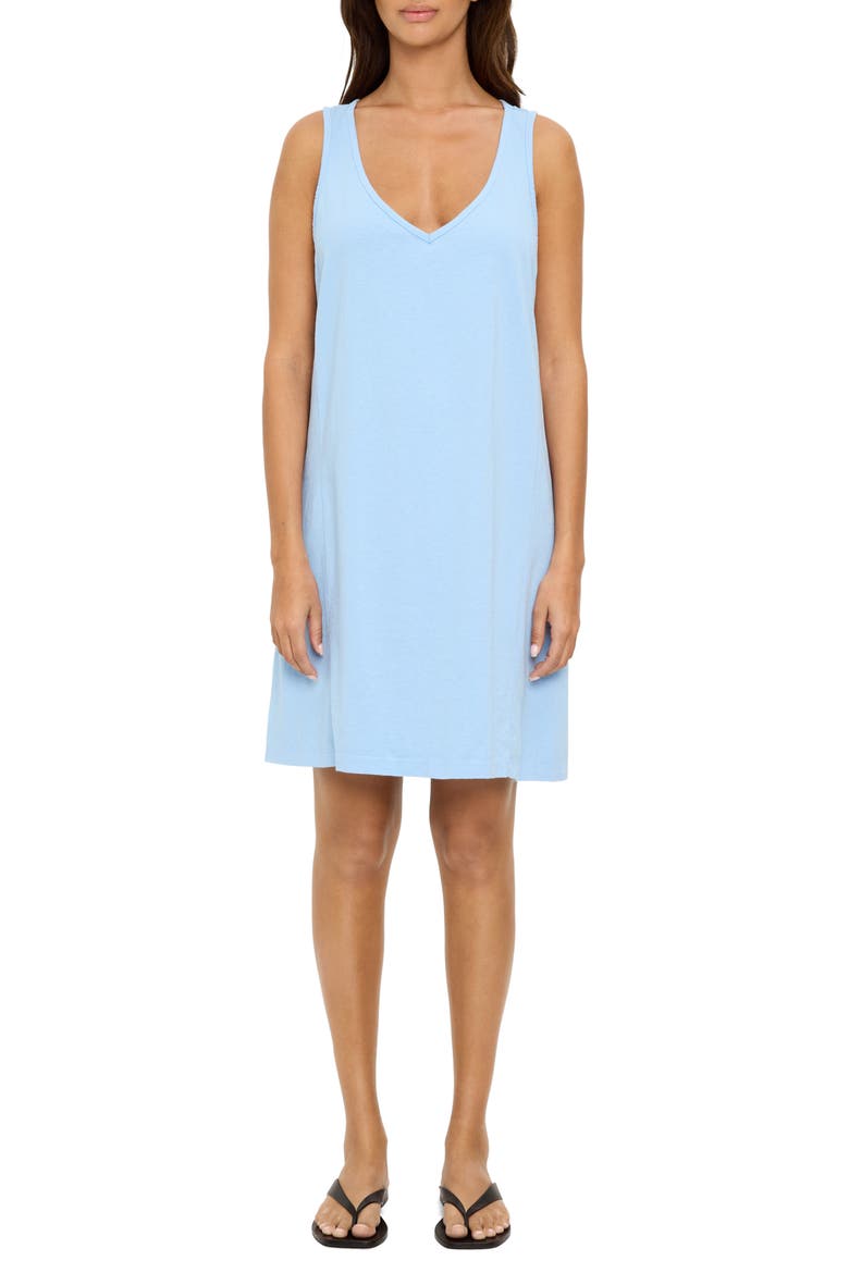 Camilla Cotton Tank Dress, Main, color, SKY
