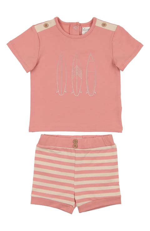 Kids' Island Stripe Shirt & Shorts Set (Baby, Toddler & Little Kid)