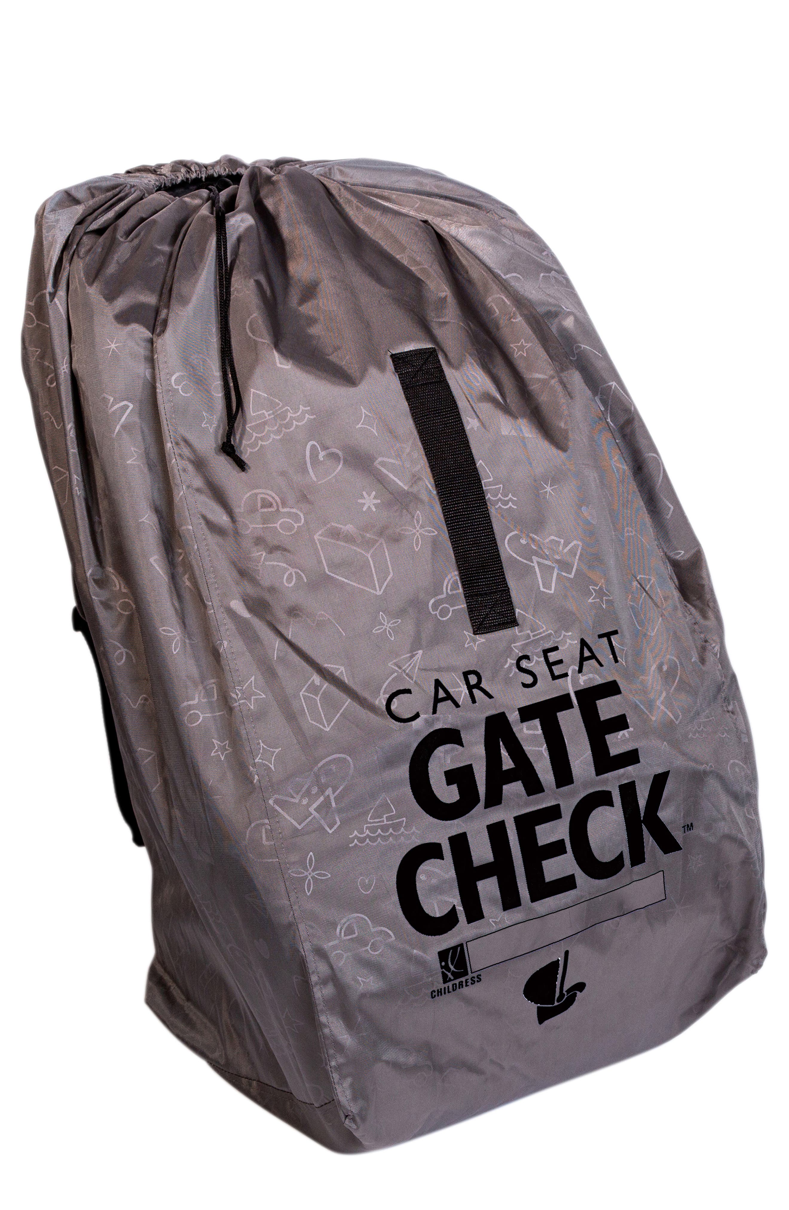 J.L. Childress Deluxe Gate Check Travel Bag for Car Seats, Main, color, Grey