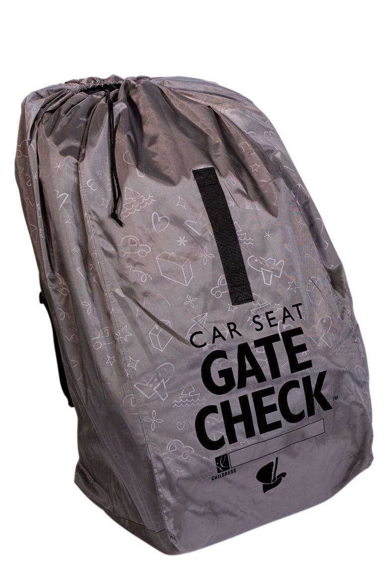 Deluxe Gate Check Travel Bag for Car Seats, Main, color, GREY