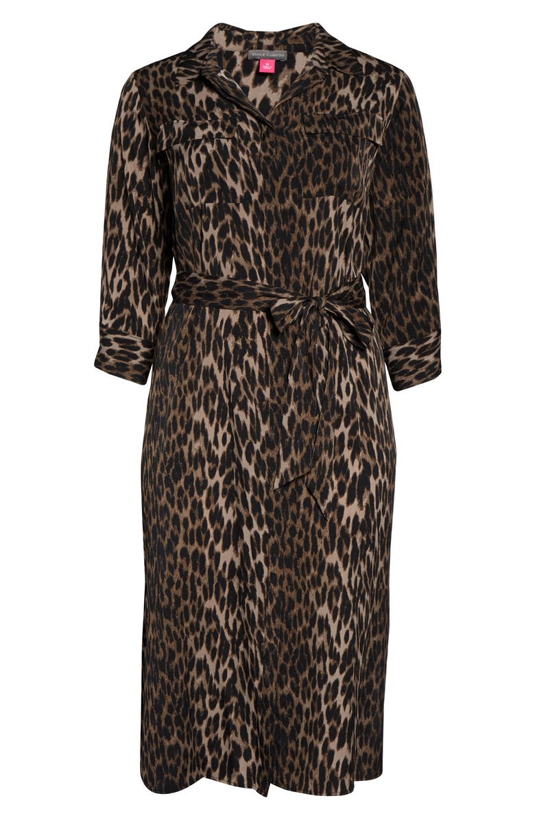 Vince Camuto Animal Phrases Shirtdress, Alternate, color, 