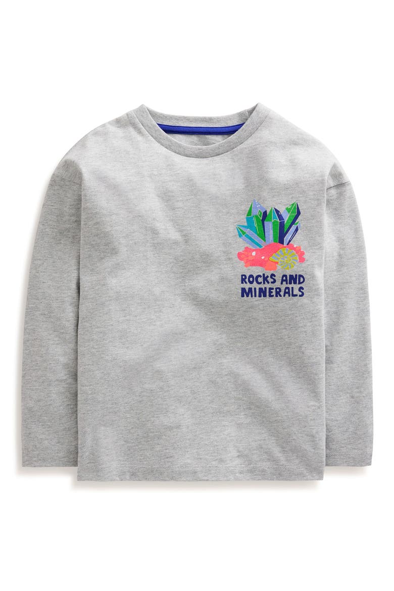 Kids' Education Long Sleeve Graphic T-Shirt, Main, color, GREY MARL GEMSTONES