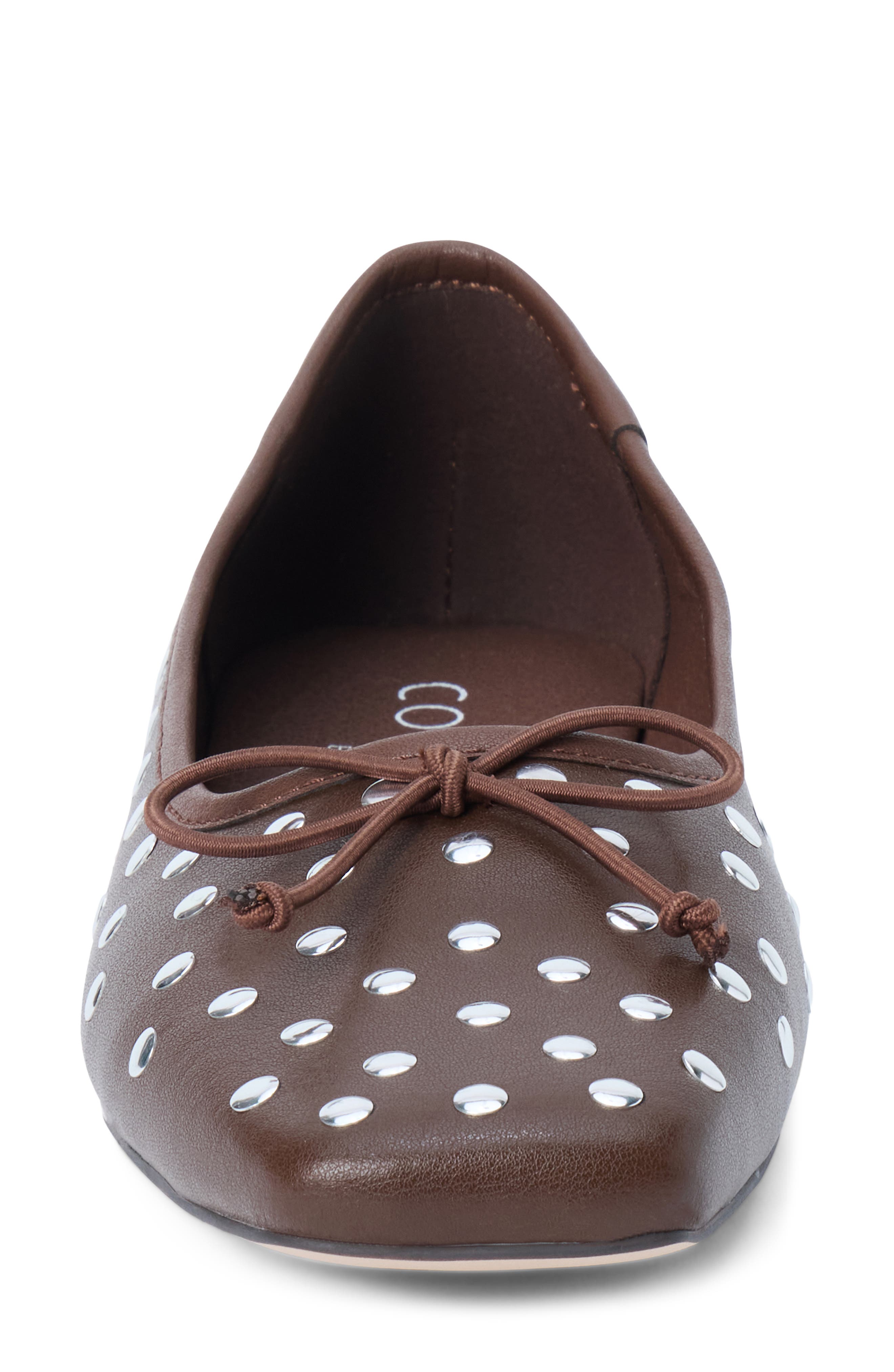 Easton Faux Leather Flat, Alternate, color, ESPRESSO