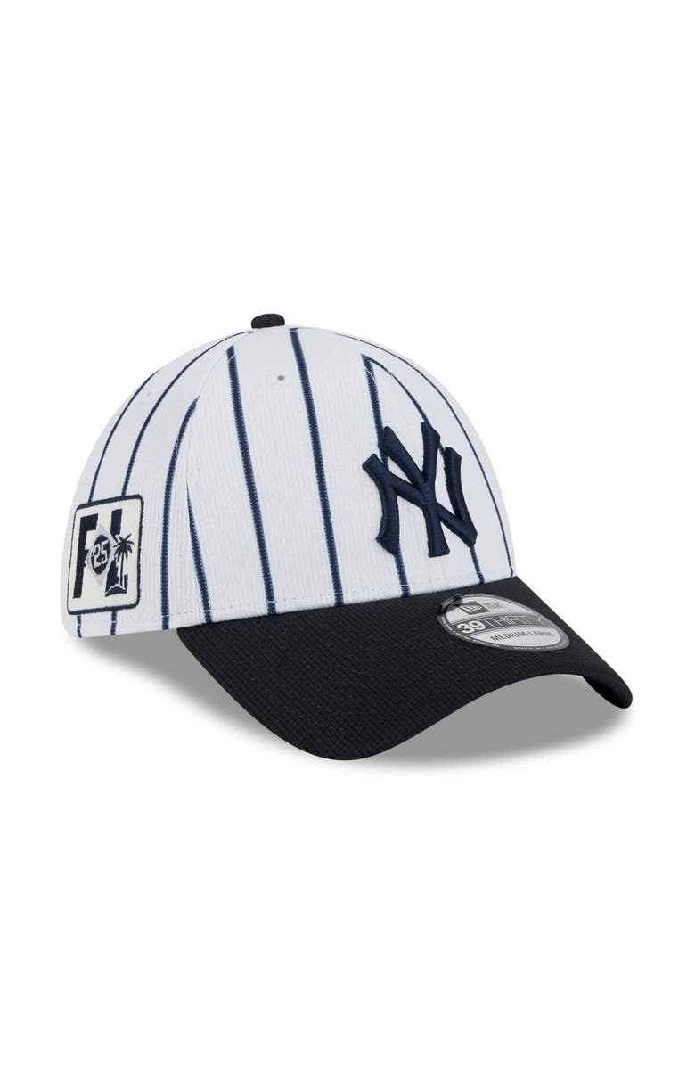 New Era Men's New Era  White/Navy New York Yankees 2025 Spring Training 39THIRTY Flex Hat, Main, color, 