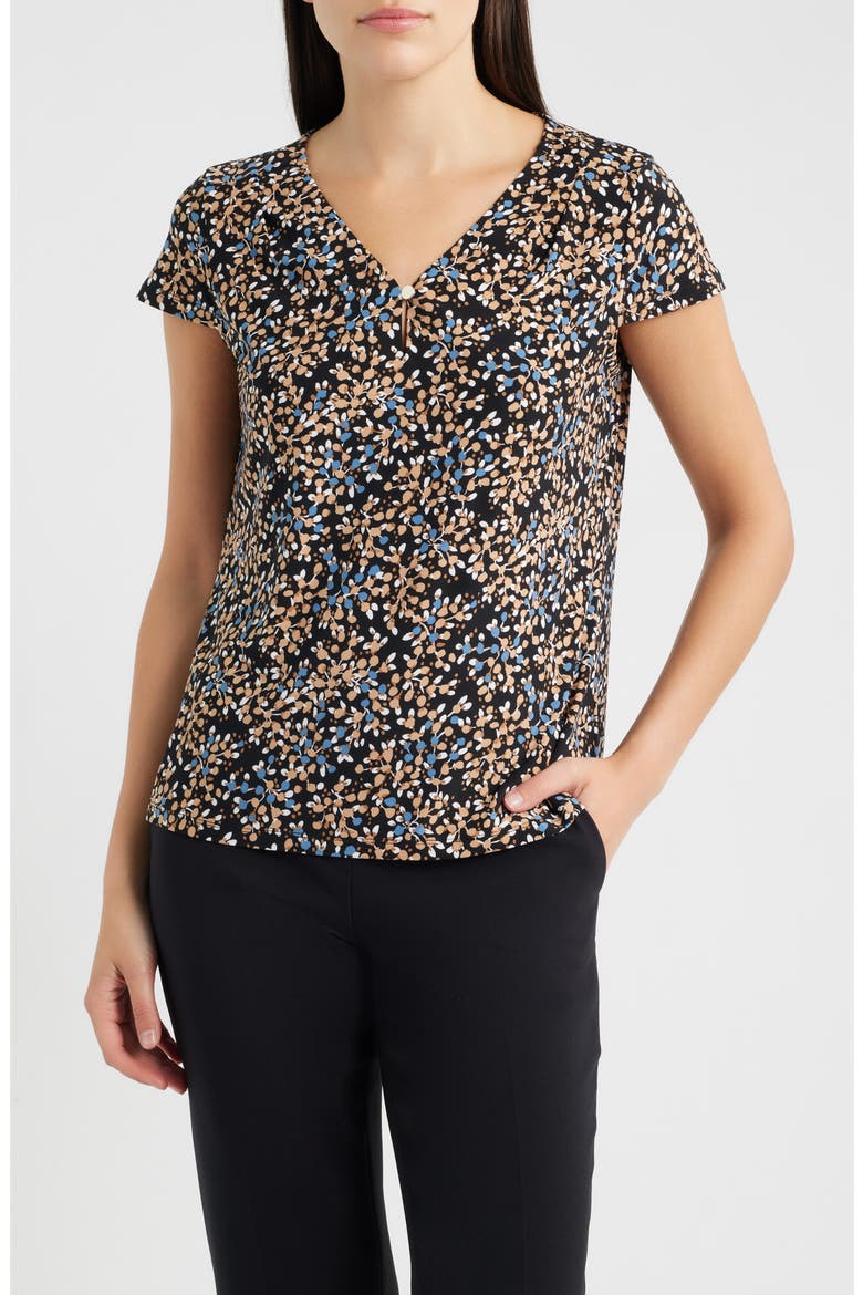 Print One-Button Top, Main, color, ANNE BLACK MULTI