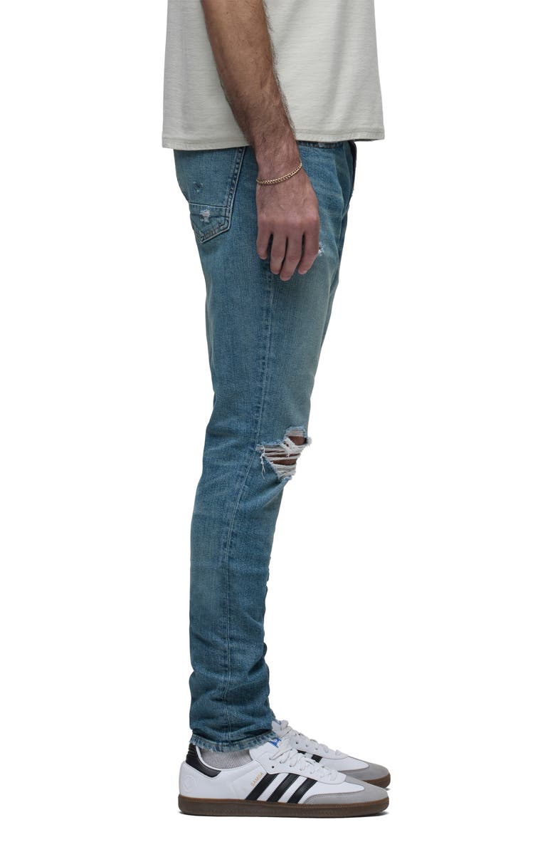 Hudson Jeans Zack Ripped Skinny Jeans, Alternate, color, Canal