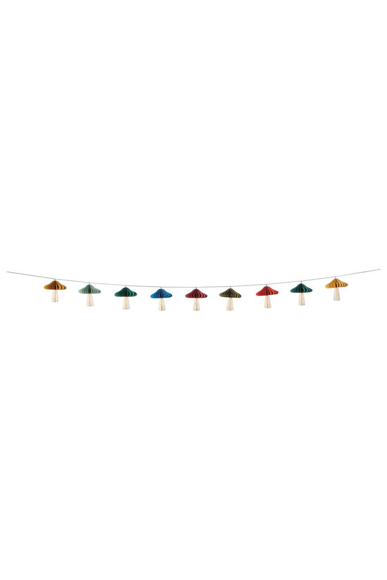 Honeycomb Mushroom Garland, Alternate, color, MUSHROOM GEMS