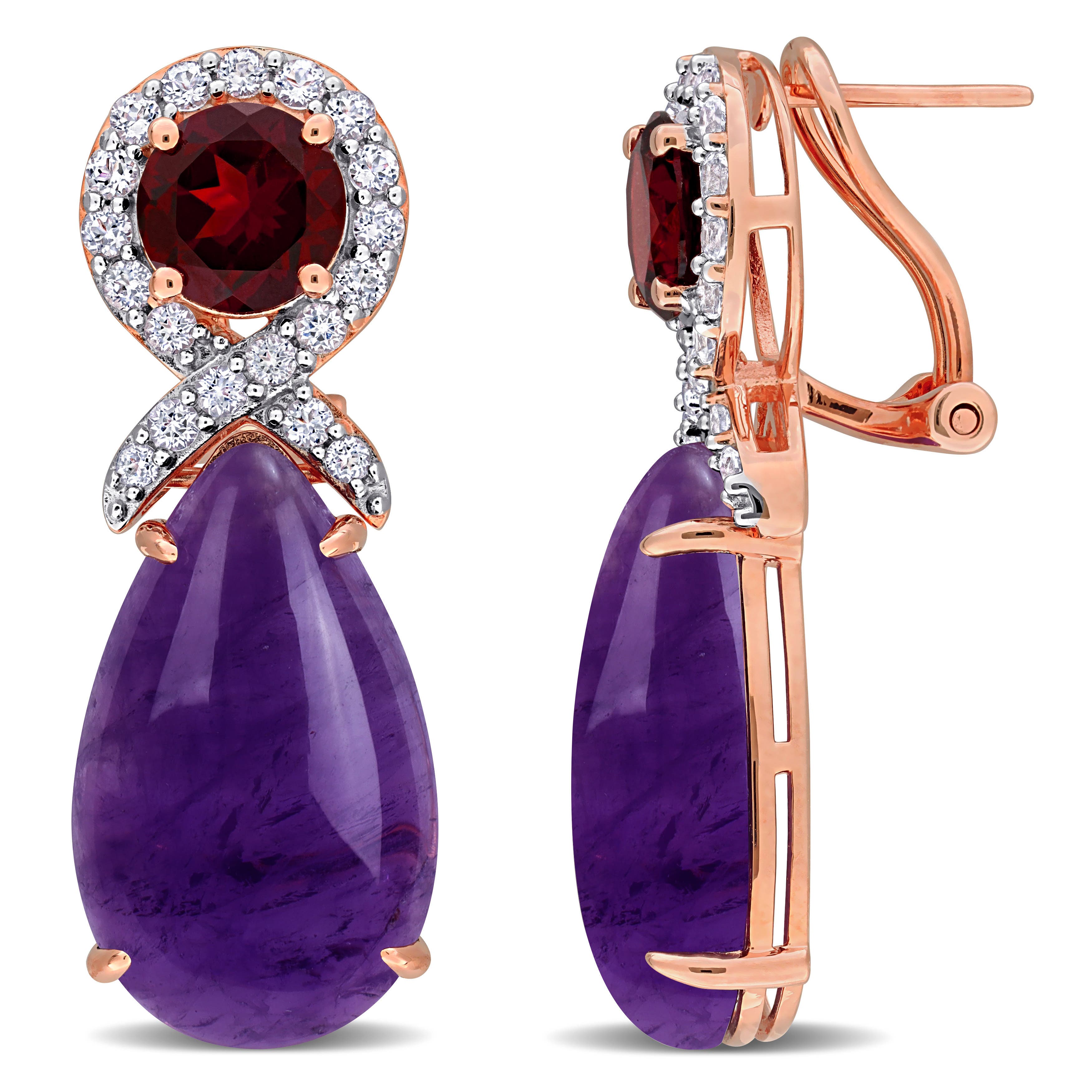 Amethyst/Rose-Plated