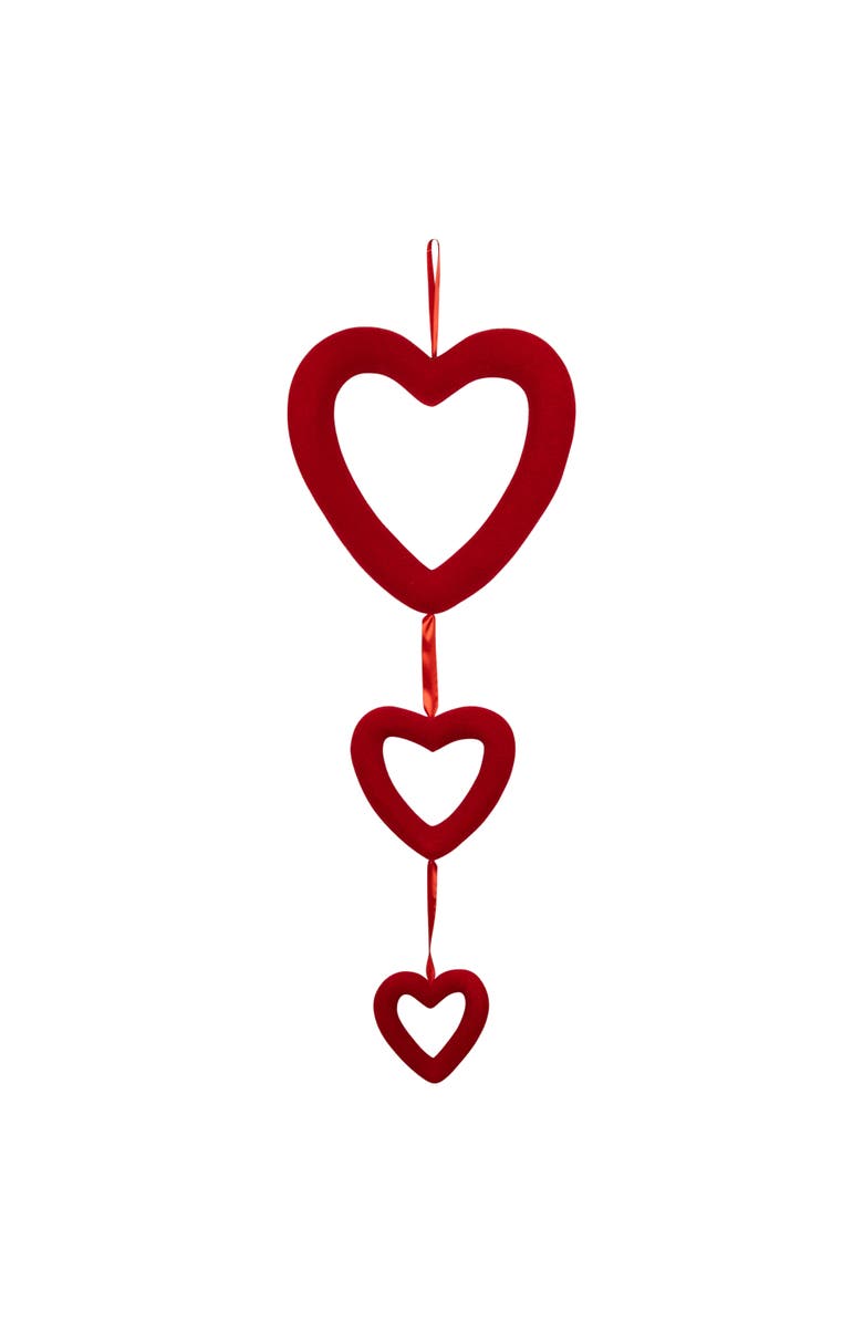 Northlight Heart Trio Valentine's Day Wall Decoration - 34" - Red, Main, color, Red