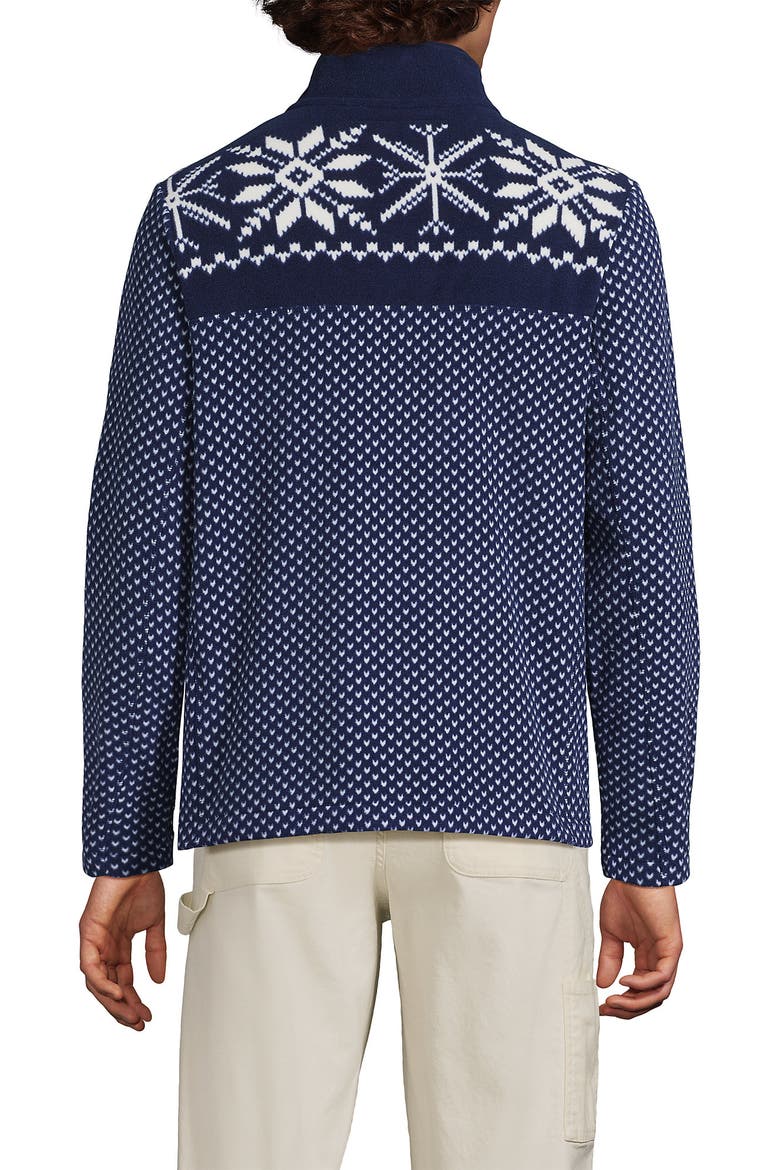 Anyweather Fleece Quarter Zip Pullover, Alternate, color, Deep Sea Birdseye/Fairisle