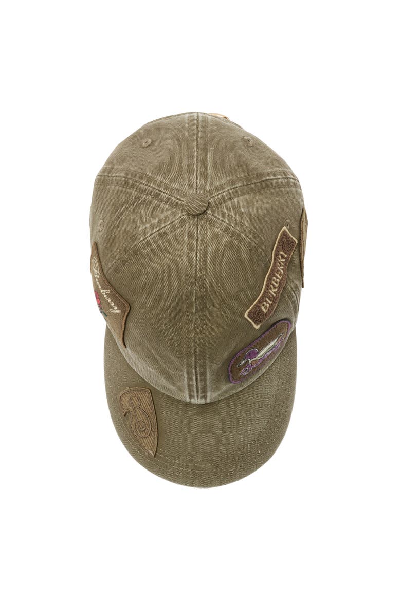 Burberry Badge Cotton Baseball Cap, Alternate, color, 