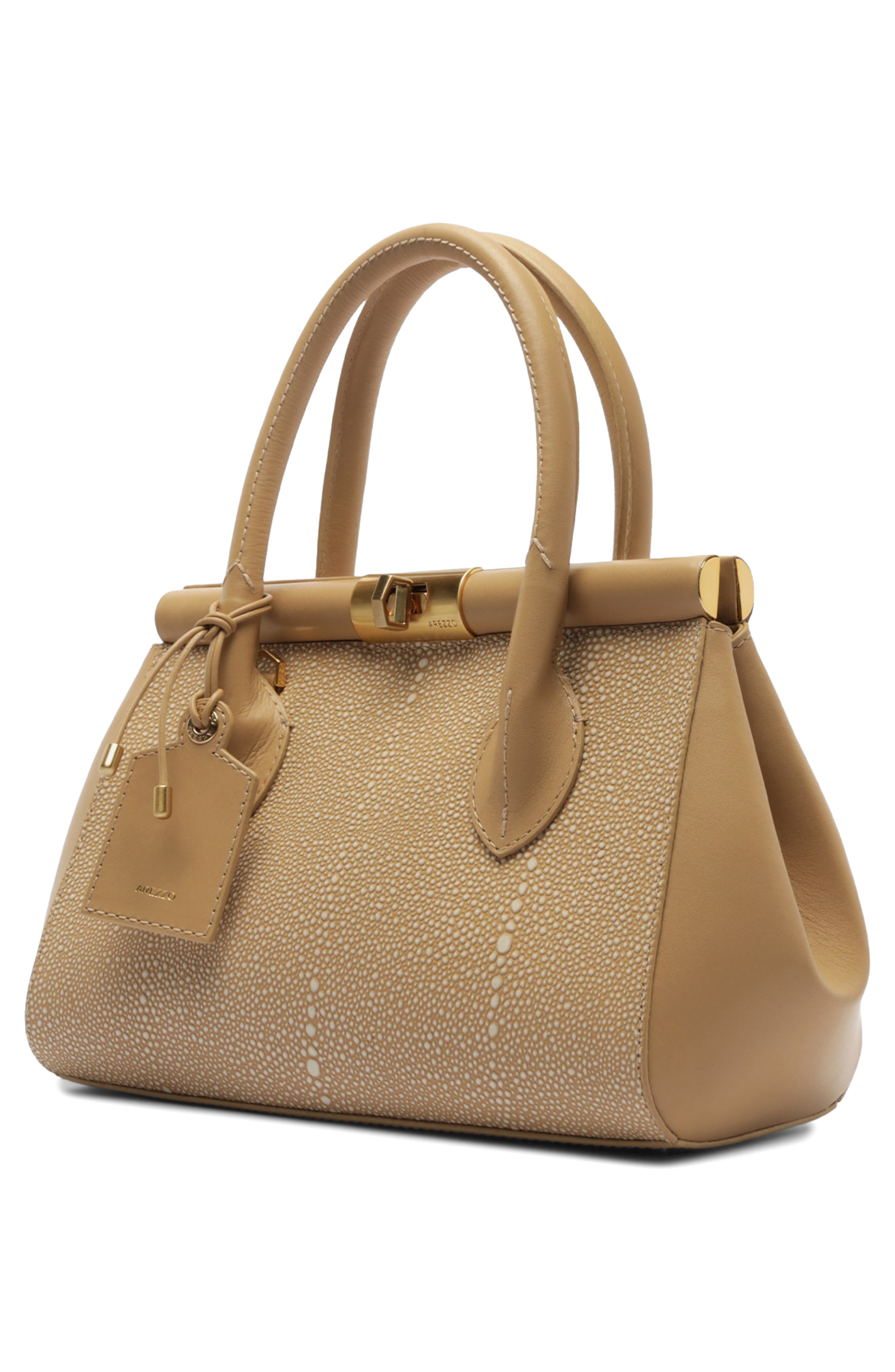Arezzo Medium Morgan Leather Tote, Alternate, color, Verano