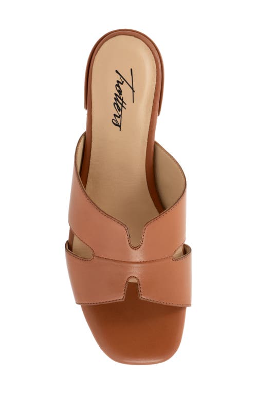 Trotters Nell Slide Sandal In Brown