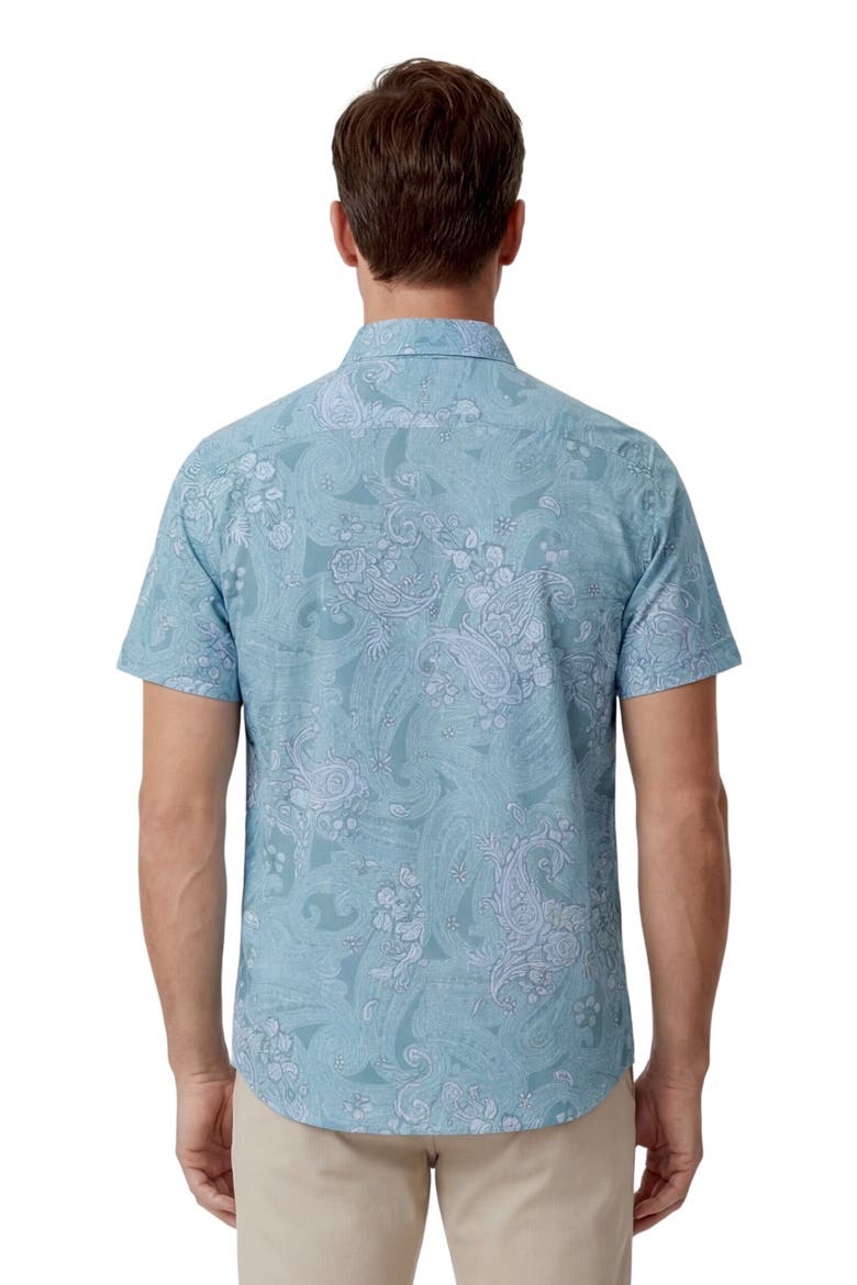 Paisley Explosion Mens Knit Shirt, Alternate, color, PAISLEY EXPLOSION TEAL