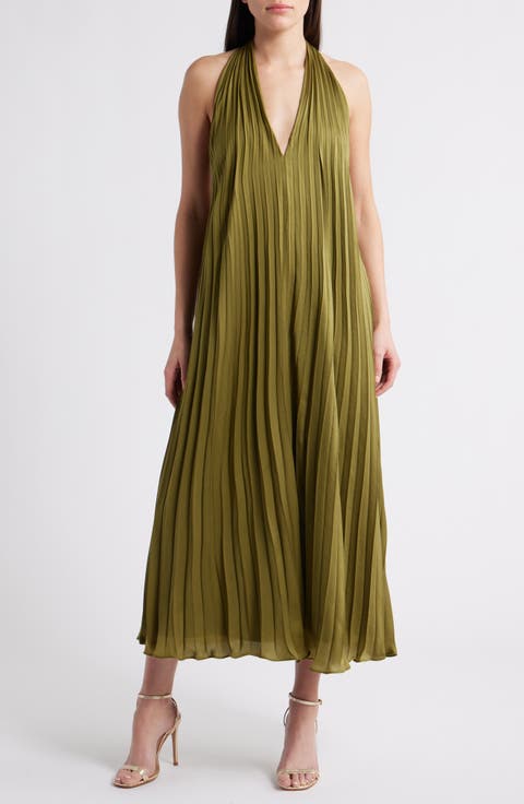 Blyth Pleated Open Back Dress