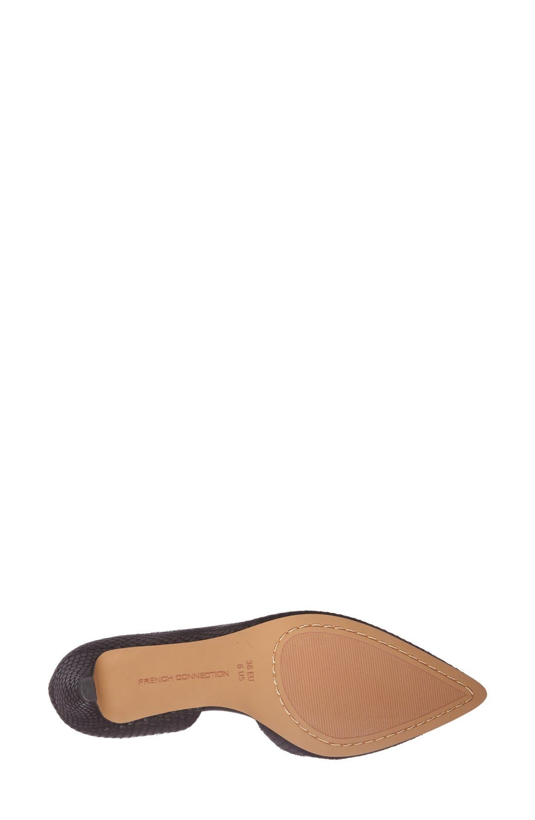 French Connection 'Kandy' Half d'Orsay Pointy Toe Pump, Alternate, color, 