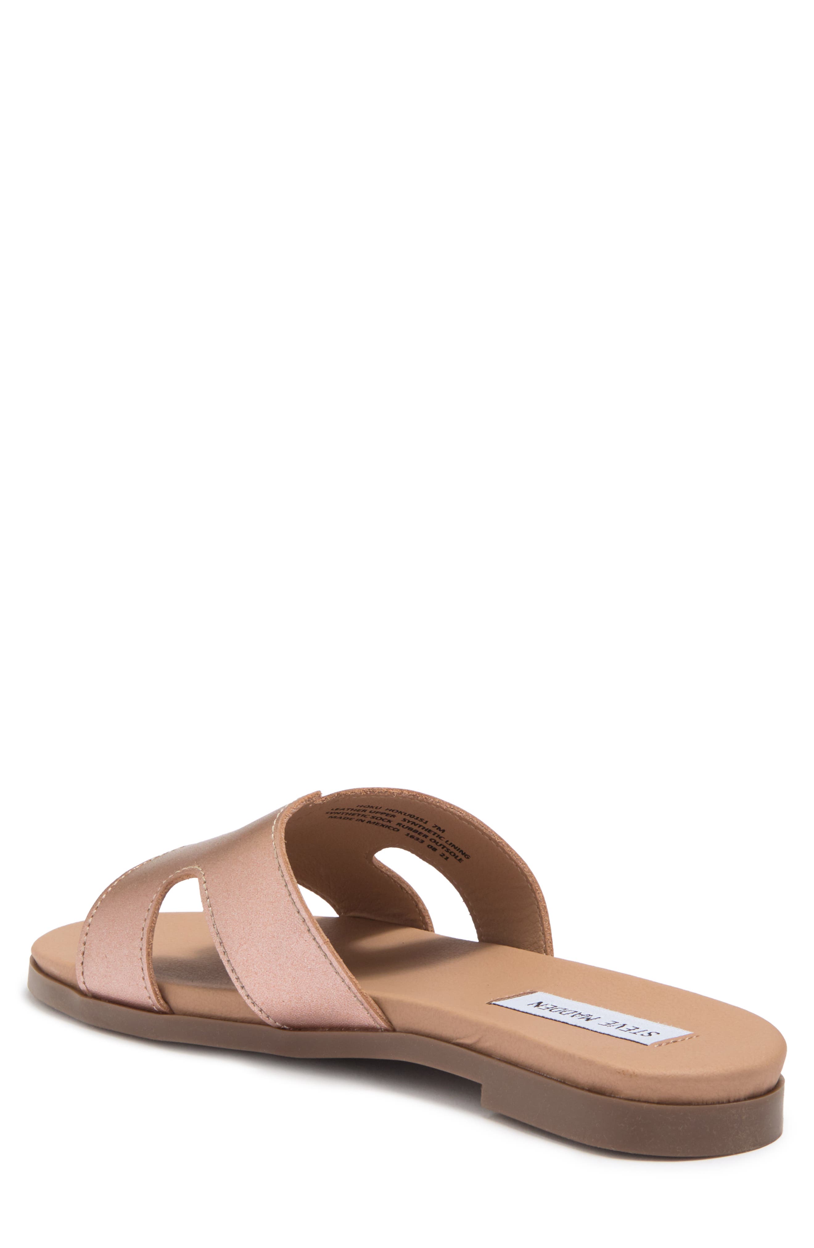 Hoku Slide Sandal, Alternate, color, ROSE GOLD METALLIC