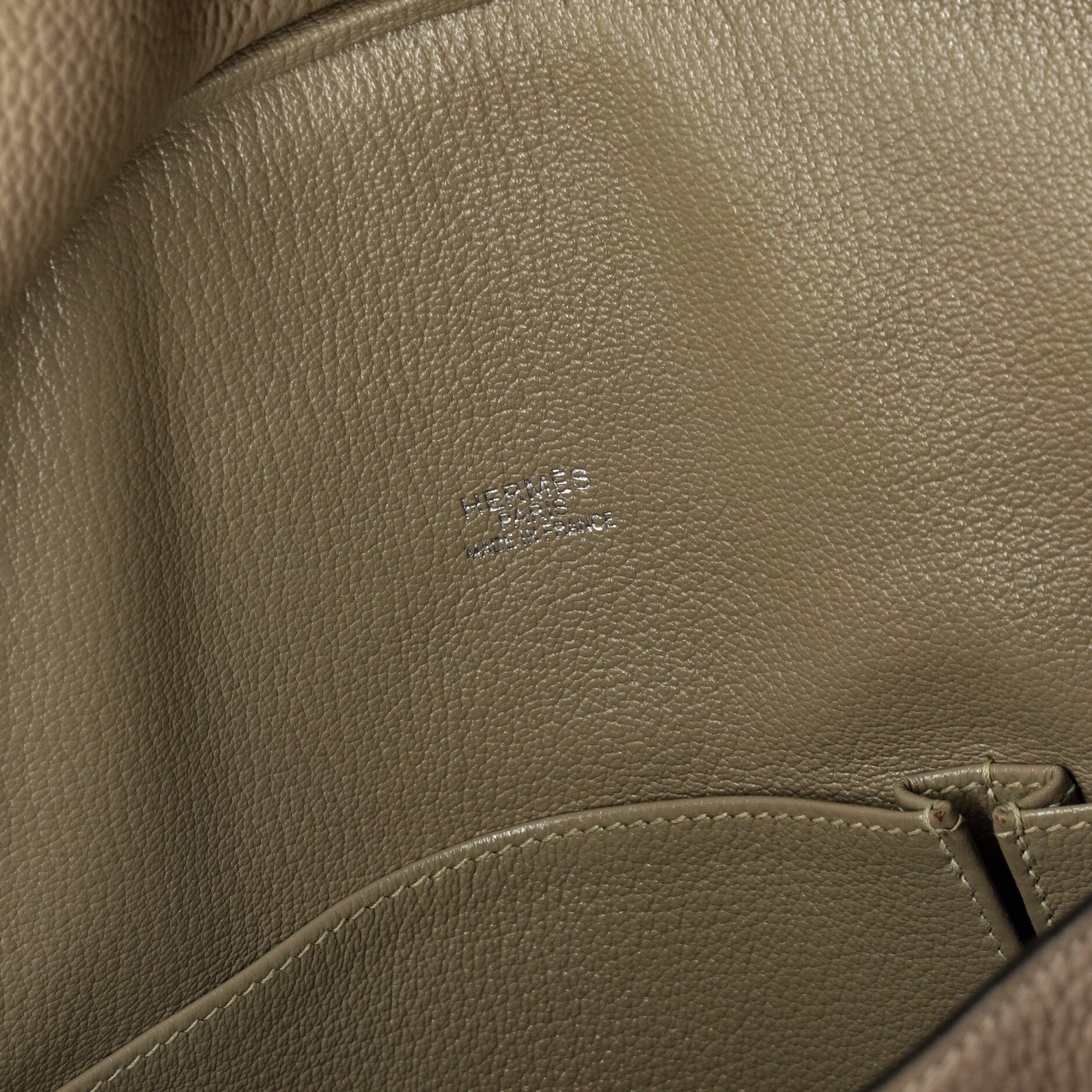 Pre-Owned Hermes Jypsiere Bag Clemence 34, Alternate, color, Gris Tourterelle