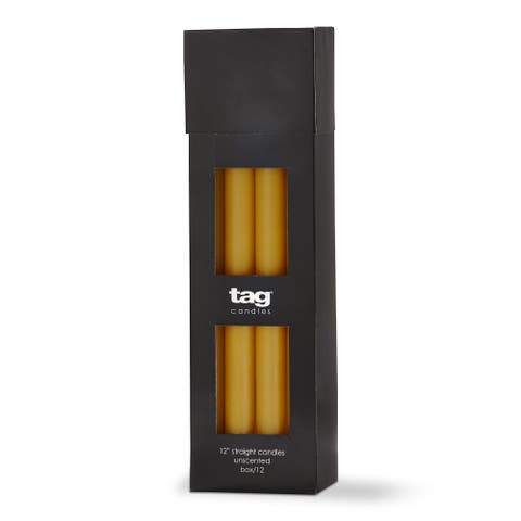 Color Studio Straight Taper Unscented Paraffin Wax Candle