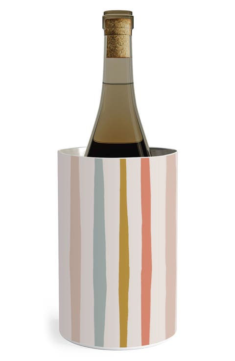 Colorful Stripes Stainless Steel Wine Chiller