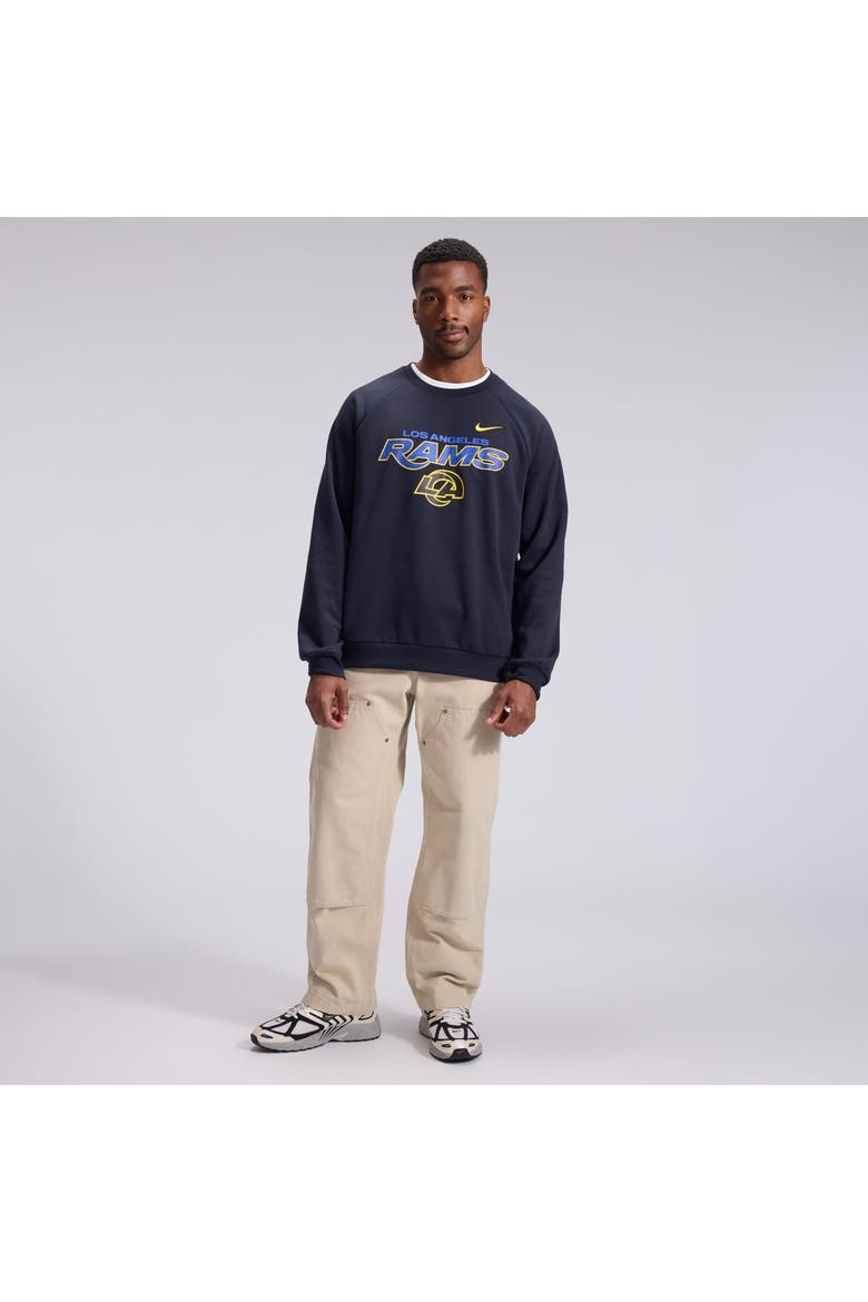 Men's Nike  Navy Los Angeles Rams Rivalries Collection Dri-FIT Crew Sweatshirt, Alternate, color, Navy