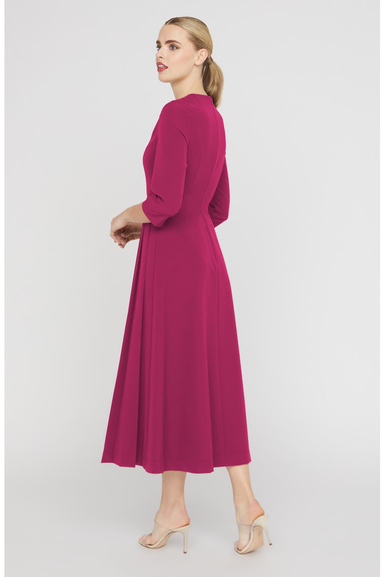 Enola Stretch Crepe Midi Cocktail Dress, Alternate, color, SANGRIA