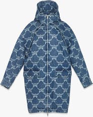 MCM Lauretos Monogram 2-in-1 Denim Parka