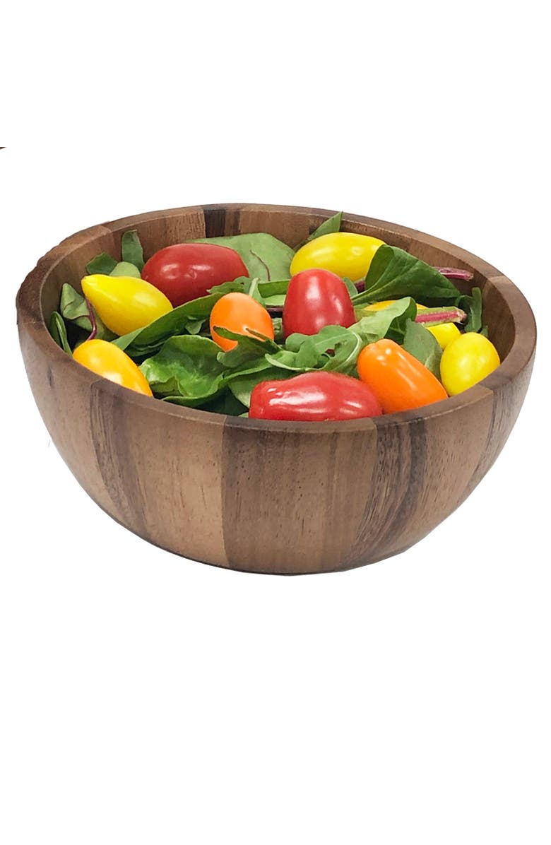 FRIELING Acacia Wood Tulip Bowl, Small 2.5-Inch x 6.5-Inch Diameter, Alternate, color, Brown