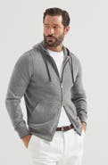 Brunello Cucinelli Cashmere sweatshirt-style cardigan with hood