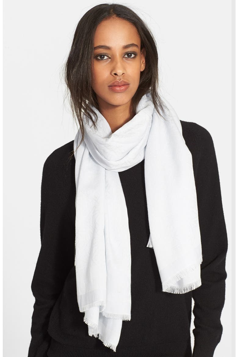 'Flying' Scarf, Main, color, LIGHT GREY