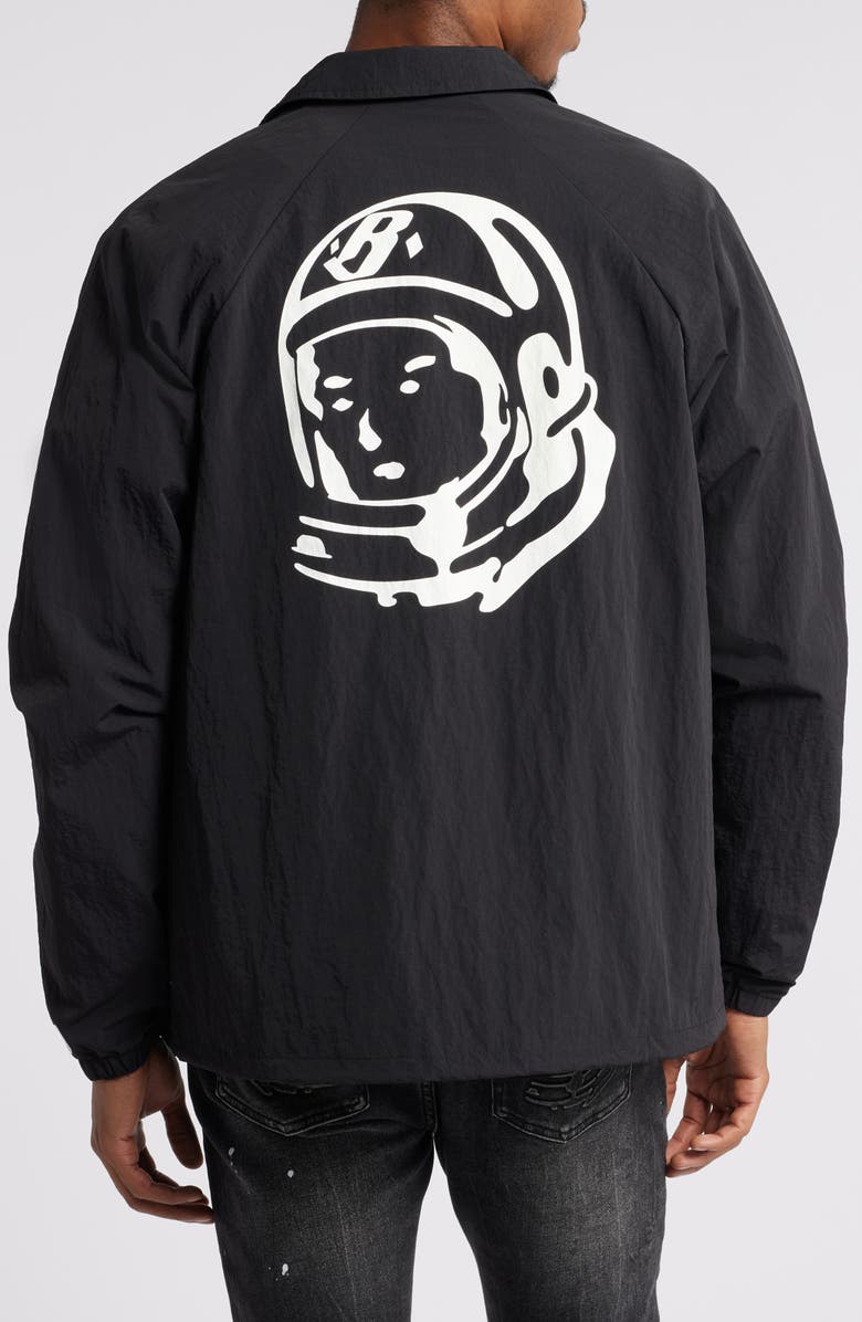 Billionaire Boys Club Nylon Snap-Up Coach's Jacket, Alternate, color,