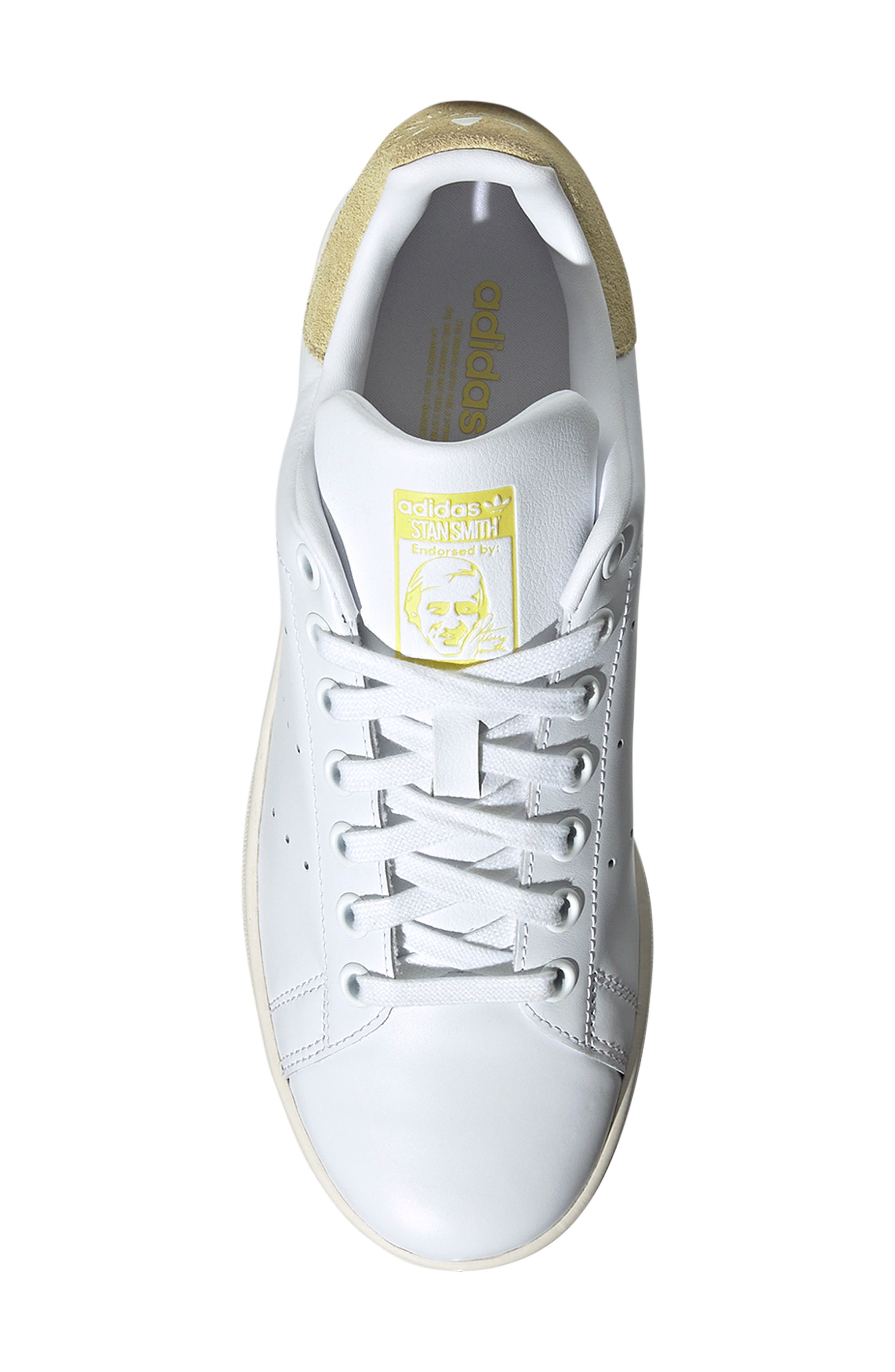 adidas Stan Smith Sneaker, Alternate, color, White/ Powder Yellow/ Sulfur