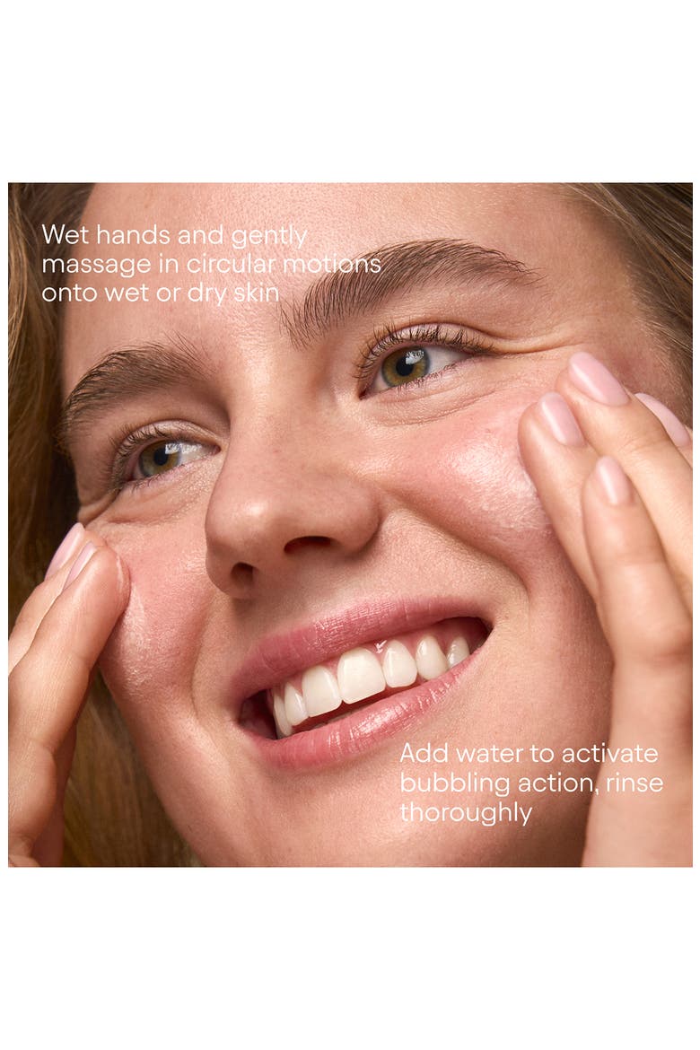 Brightening Bubbling Cleanser with AHAs & Fruit Enzymes, Alternate, color, NO COLOR