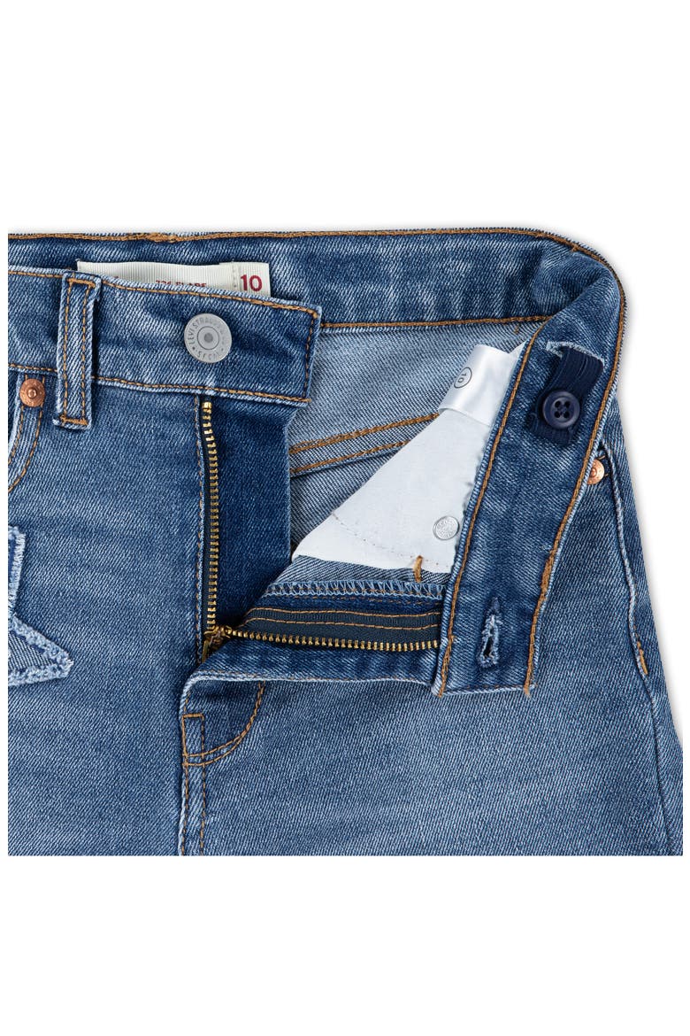 Kids' 726 Tonal Denim Flare Jeans, Alternate, color, BLANC DE BLANC