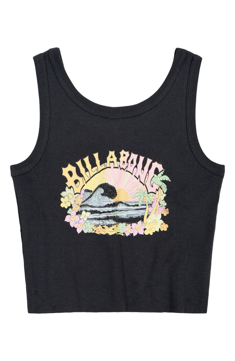 Billabong Kids' Sea Ya Later Crop Graphic Tank, Main, color, 