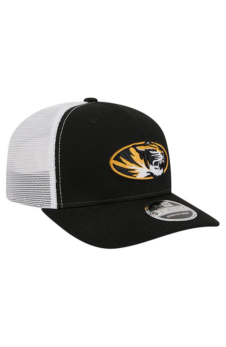 New Era Men's New Era  Black Missouri Tigers Team 9SEVENTY COOLERA Trucker Adjustable Hat, Alternate, color, Black