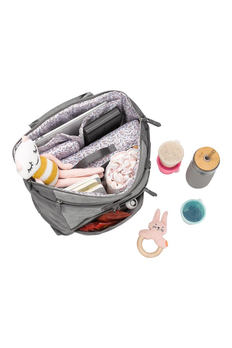 Convertible Diaper Backpack, Alternate, color, PEWTER