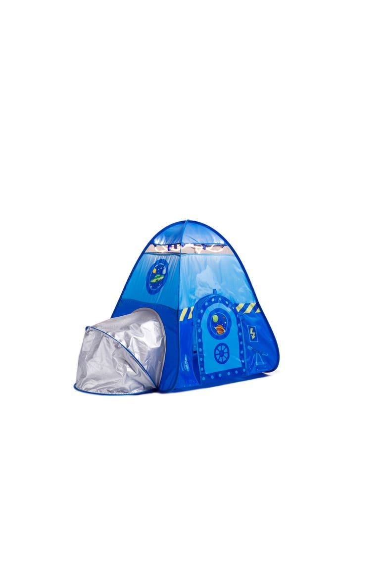 Popitup Rocket Play Tent With Lights, Alternate, color, Blue