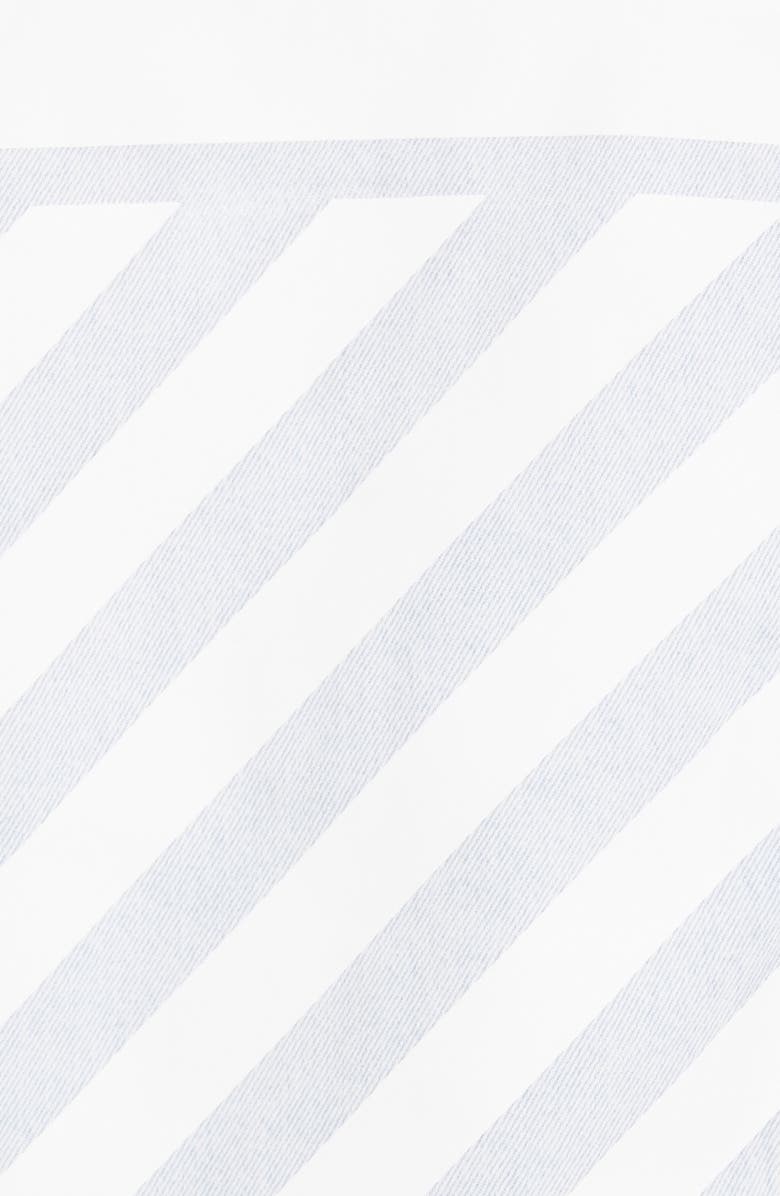 Off-White Women's Diagonal Cotton Denim Jacket, Alternate, color,