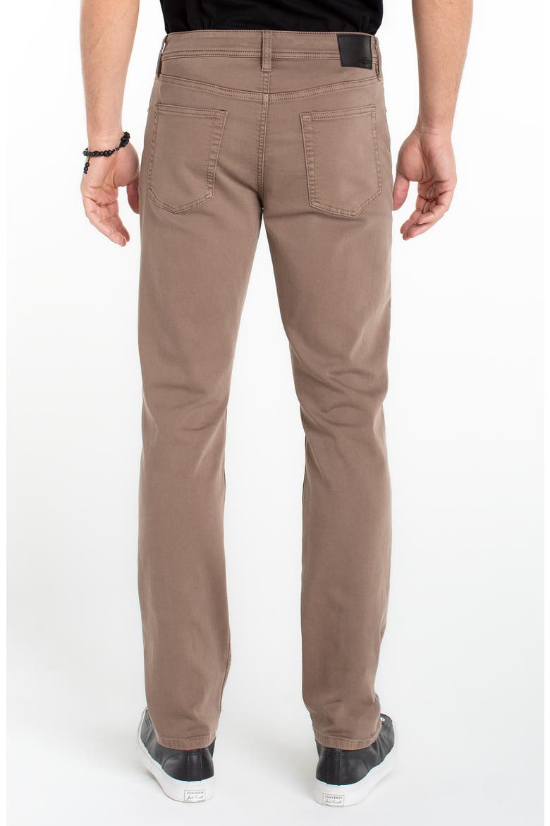 Kingston Modern Slim Straight Leg Twill Pants, Alternate, color, PINE BARK