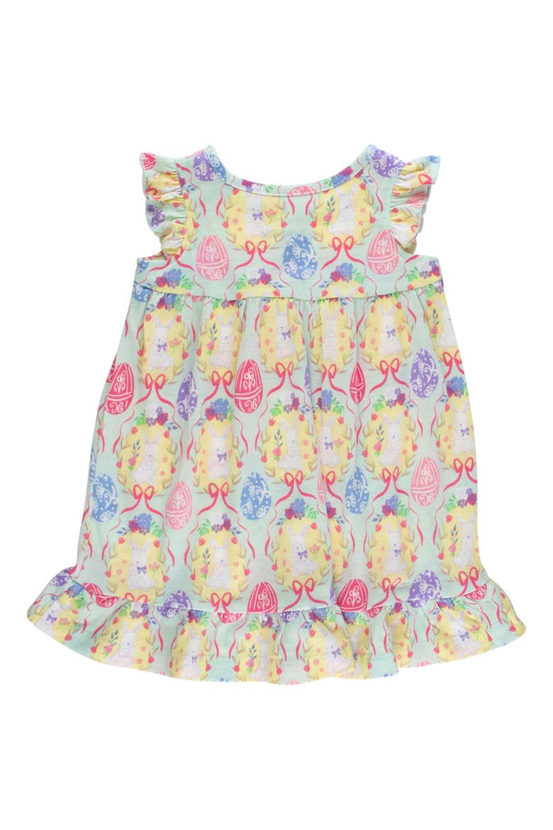 Flutter Pajama Night Gown, Alternate, color, Bunnies in Bloom