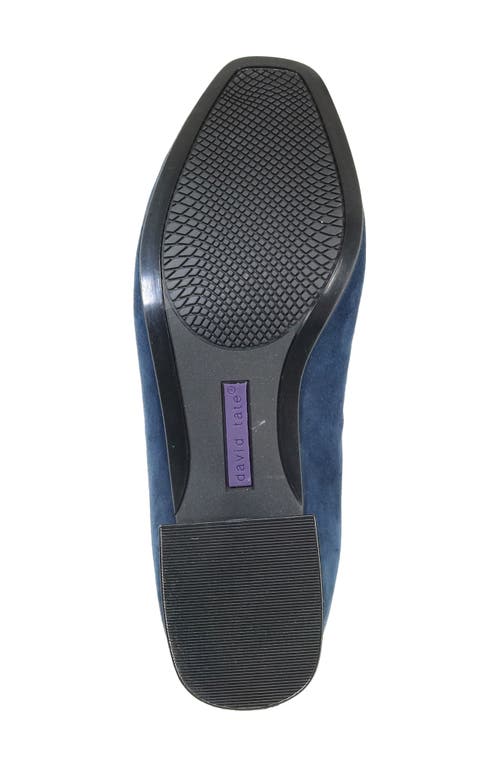 David Tate Fab Square Toe Pump In Blue