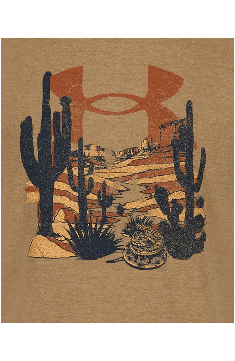 Under Armour Kids' Wander Graphic T-Shirt, Alternate, color, Field Khaki