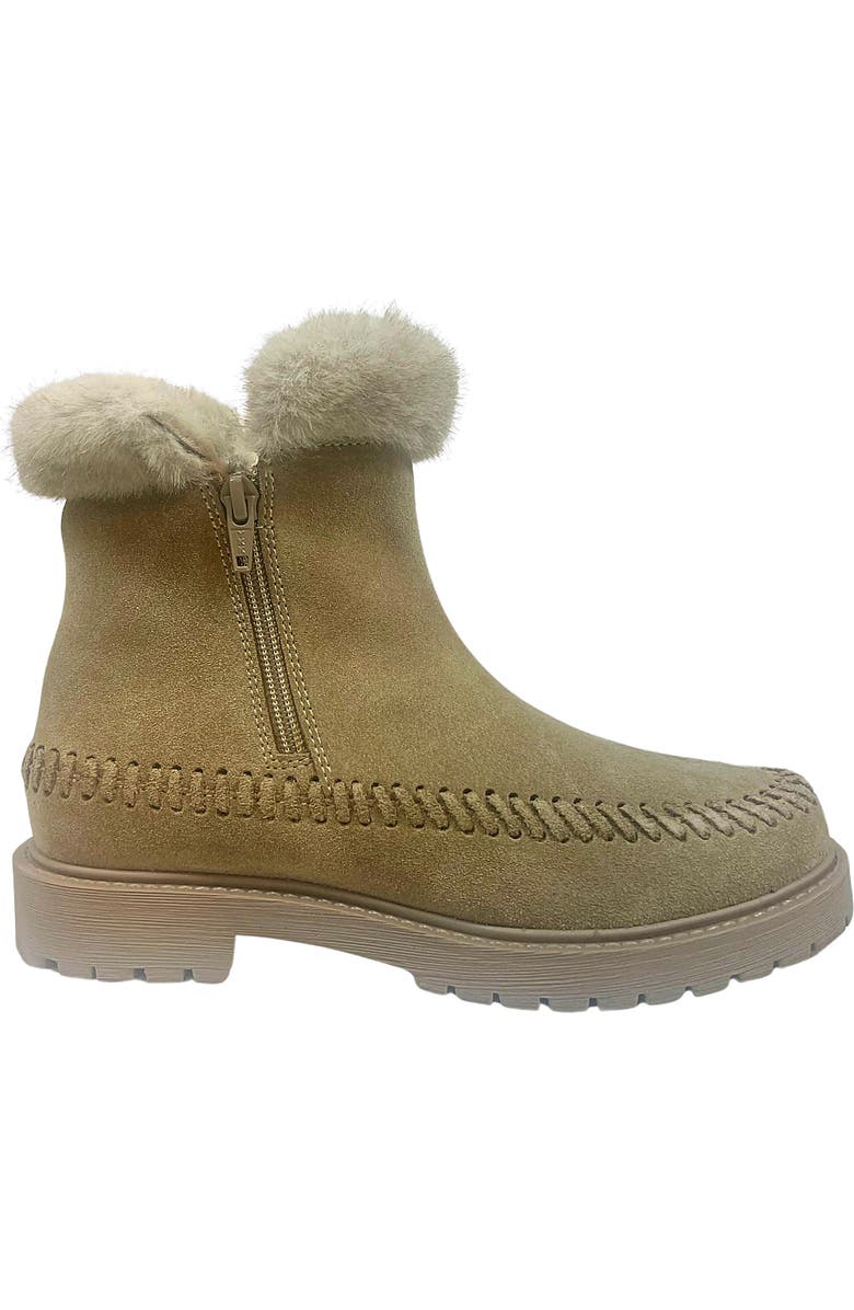 Jelavu Jenny Faux Fur Lined Whipstitch Boot, Alternate, color, Sand