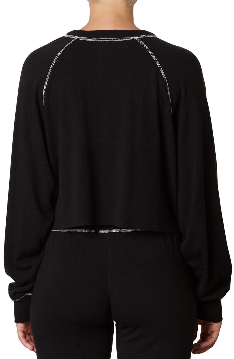 Nia Contrast Stitch Henley Top, Alternate, color, 