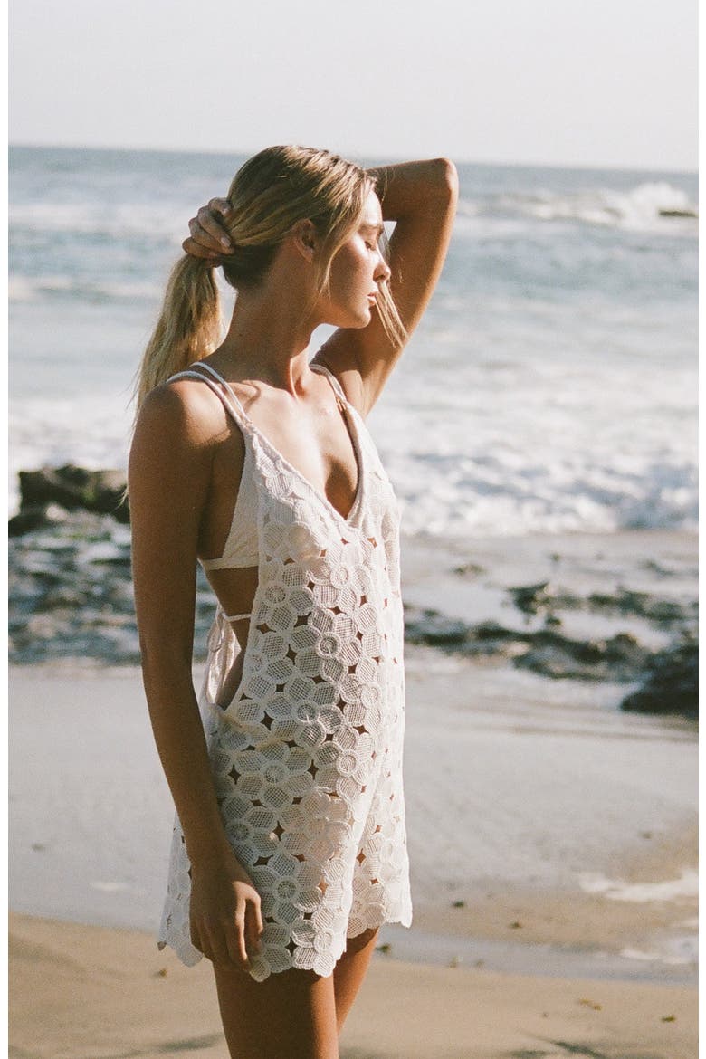 Serenade Romper, Alternate, color, Seashell